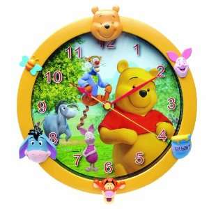 Disney 521074 Kinderwanduhr Winnie Pooh  Küche & Haushalt