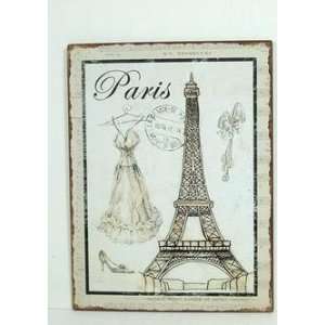 Wandschild Türschild Paris Eiffelturm Postkarten  Look  