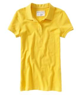 Aeropostale womens solid uniform polo shirt   Style 5244  
