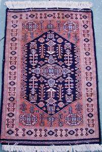 Antique Persian Vintage Hand Knotted wool Prayer RUG ft  