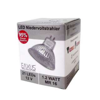 EAXUS Spots / Strahler mit 20 LED warmweiß und hellweiß  
