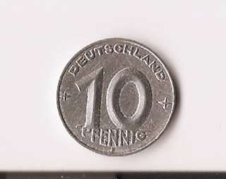 10 Pfennige DDR 1952 E Muldenhütten in Sachsen   Hohndorf  Sammeln 