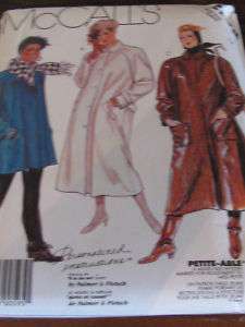 PATERN MCCALLS 2770 PETITE ABLE LINED COAT 12  