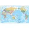 Physikalische Weltkarte mit Pazifik Ansicht 130 Mio.  US 