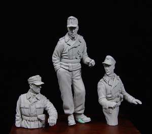 Resin kit 1/35 WWII Germany Solider Tank Crew 3 figures EF06  