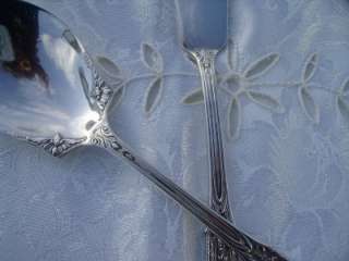 WALLACE STERLING ROSE POINT SUGAR SPOON/MASTER BUTTER KNIFE  