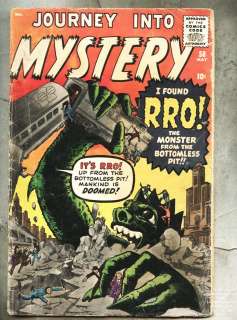 Journey Into Mystery #58 1960 gd+ Jack Kirby / Steve Ditko  