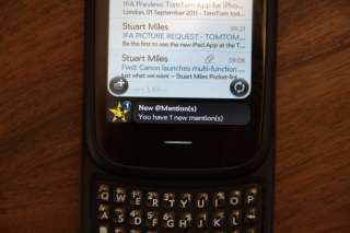 HP Palm Pre 3   8GB   Black (Unlocked) Smartphone 886111711512  