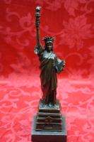 Art Deco Bronze Sculpture Statue Figure New York Liberty  