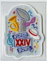 1990 Super Bowl XXIV   Broncos vs 49ers OFFICIAL Super Bowl Game Patch 