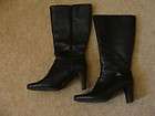 naturalizer black leather boots size 7 1 2 m expedited