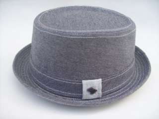 Peter Grimm Grey Cotton Pork Pie Styled Casual Hat   Matrix  