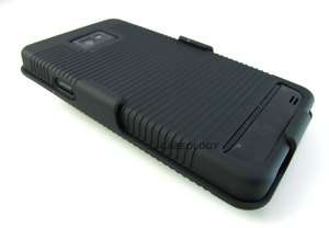   CASE COVER + BELT CLIP HOLSTER AT&T SAMSUNG GALAXY S II 2 i777  
