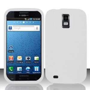 White Skin for T Mobile Samsung Galaxy S 2 II 4G T989 Silicone Rubber 