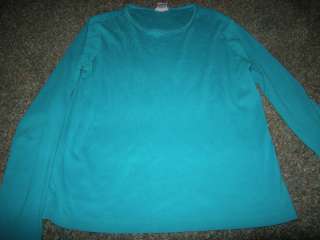   NAVY EASY FIT LONG SLEEVE KNIT TOP WOMENS MISSES SIZE MEDIUM  