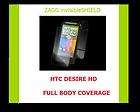 ZAGG NEW   HTC Desire HD   FULL BODY invisible Shield protective 