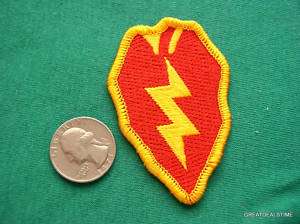 US ARMY 25TH INFANTRY DIVISION MILITARY SHIRT ARM PATCH  