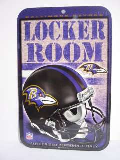 BALTIMORE RAVENS Locker Room Sign,NFL,Umkleide Schild  