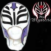 Billig Masken Shop   Original WWE Maske Rey Mysterio weiss purple mask