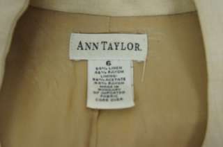 Ann Taylor Tan Button Down Vest Sz 6  