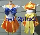 B01@Sailor Moon Costume Mina Venus +Tiara Glove Kostüme