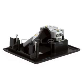   Low Voltage Cable Wall Plate with Recessed Power HDMI Black  