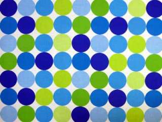 Michael Miller~DISCO DOT~Blue Turq Lime Fabric /Yd.  