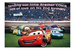 Personalised Disney Cars Birthday Card Son Brother 2 3  