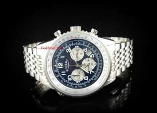 Mens Rotary Stainless Steel Chronograph Inner Bezel Date Watch GB03351 