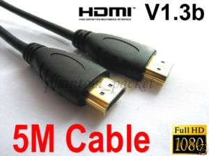   5m Cable HDMI plaqué or 5 M Metres FULLHD PS3 3m 4m 3 4
