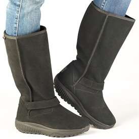 skechers womens shape ups x wear avalanche boots black