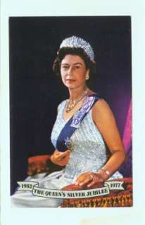 d6456   Queen Elizabeth on throne for Silver Jubilee 1977   Royalty 