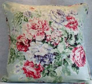 Sanderson WEYBRIDGE Floral Duck egg Linen Cushion Pillow Cover  