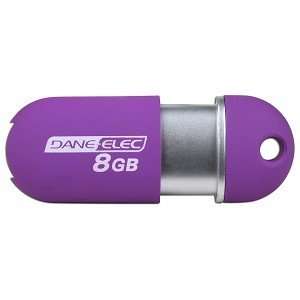  Dane Elec zMate 8GB USB 2.0 Flash Drive (Purple 