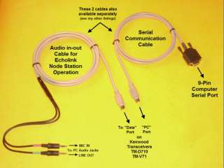Echolink Cables Kenwood TM D710 TM V71 D710 PG5H PG 5H  