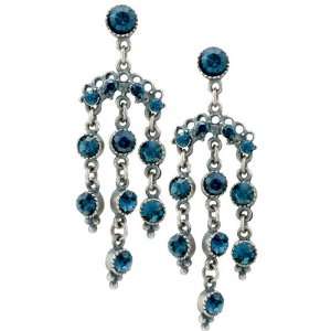  Deep Blue Dangle Filigree Earrings Pugster Jewelry