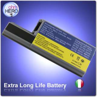 Batteria 6600mAh per Dell Latitude D830 D531 D531N D820  