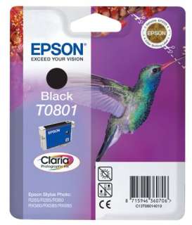 CARTUCCIA ORIGINALE EPSON T801 NERO  