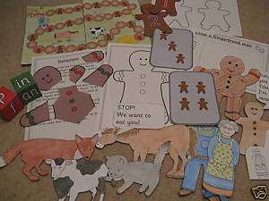 The Gingerbread man  teacher resource story sack games  