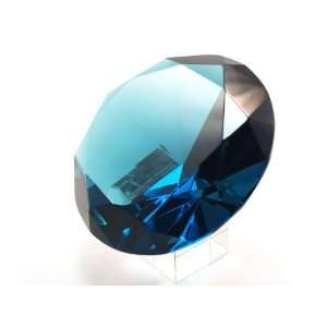   120mm 5 Turquoise Crystal Diamond Jewel Paperweight
