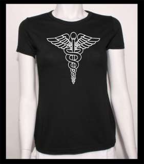   T SHIRT MEDECIN CADUCEE PERSONNALISE NEUF TAILLE M