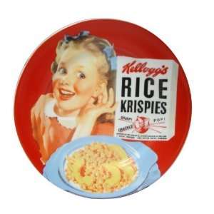 Tracey Porter 3420414 Kelloggs Vintage Kids Girl on Red 8 in. Plate 