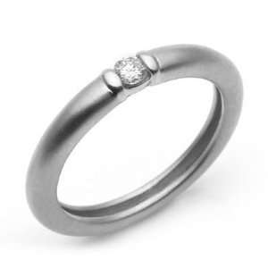  14k White Gold Diamond Wedding Band Ring Size 6 Jewelry
