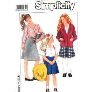 Simplicity Sewing Pattern 9268 Girls Skirts, Blouses & Unlined Jacket 
