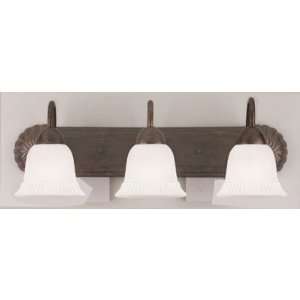 Westinghouse 64504 3 Light Wall Bracket Antique Bronze Finish with 
