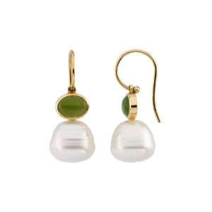   Jade and Paspaley South Sea Cultured Pearl Earrings Katarina Jewelry