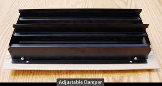 x12 Hard Maple Drop In Wood Floor Vent Register  