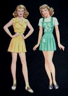 Vintage 1940s Bette Davis Paper Dolls & Clothes (The Real Deal)  