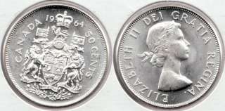 1964 Silver Half Dollar 50c Canadian ~ Premium MS  