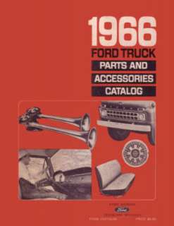 1966 FORD TRUCK Parts Book List Guide Catalog Manual  